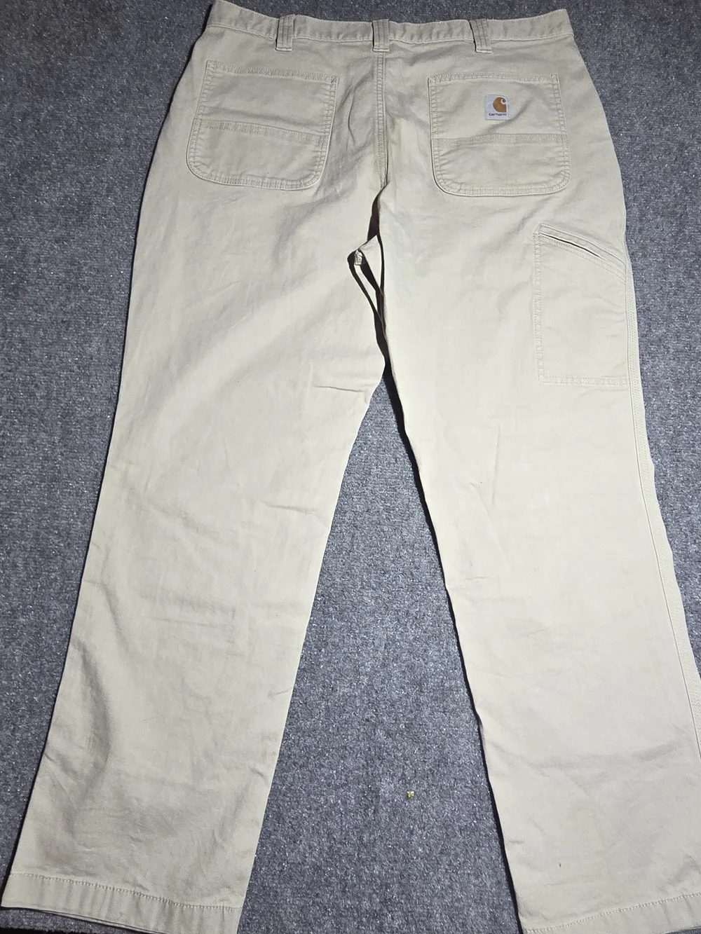 Carhartt Men's Relaxed Fit Canvas Utility Work Pants Beige Khaki 38x30